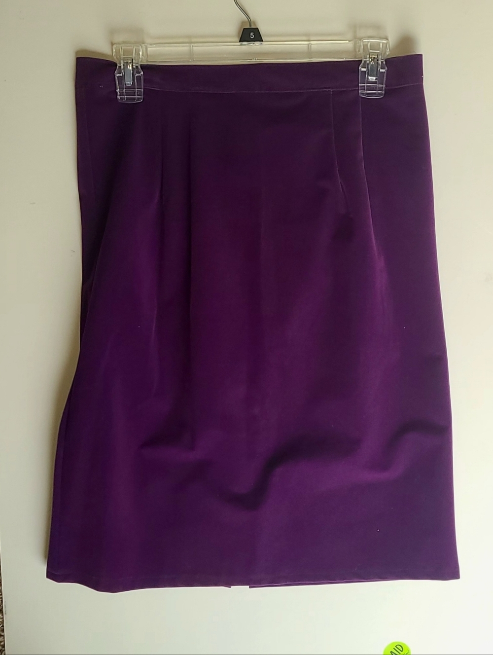 Professional Tailored Pencil Skirt "Rich Purple Velvet" Women's  Sz M